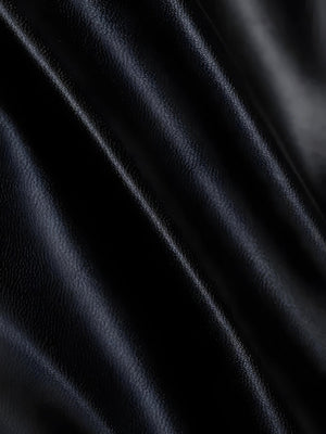 Baddie Faux Leather Lace Up Crop Top