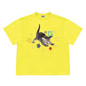 Kitten and Stars T-Shirt
