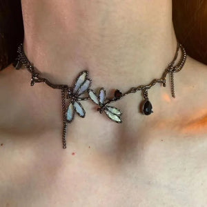 Fairycore Dragonfly Necklace