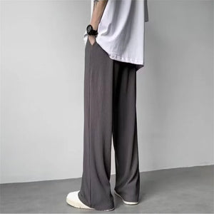 Pleated Straight Leg Pants