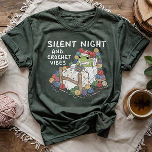 Silent Night and Crochet Vibes T-shirt