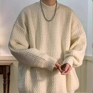 Wavy Knit Sweater