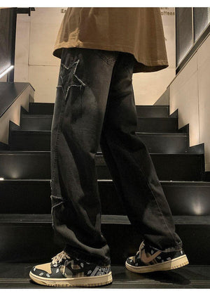 Y2K Embroidered Jeans