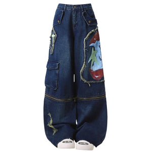 Apple Core Graffiti Cargo Jeans