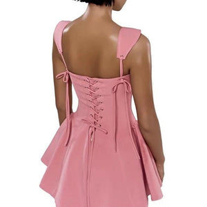 Gardens in Bloom Bow-Tie Mini Dress