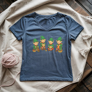 Santa’s Stitch Squad Lady V-neck