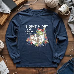 Silent Night and Crochet Vibes Long Sleeve T-shirt
