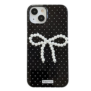 Pearl Bow Polka Dot IPhone Case
