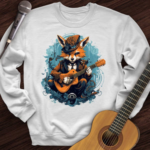 Fox Playing Guitar Crewneck