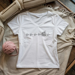 Heartbeat Lady V-neck