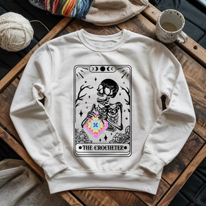Skeleton Crocheter Tarot Sweatshirt