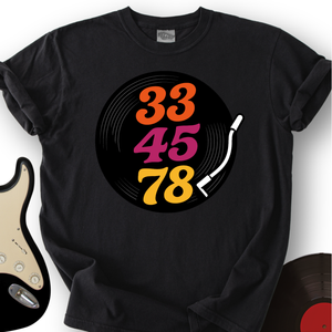 33-45-78 Record T-Shirt