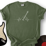 Acoustic Guitar Heart Beat T-Shirt