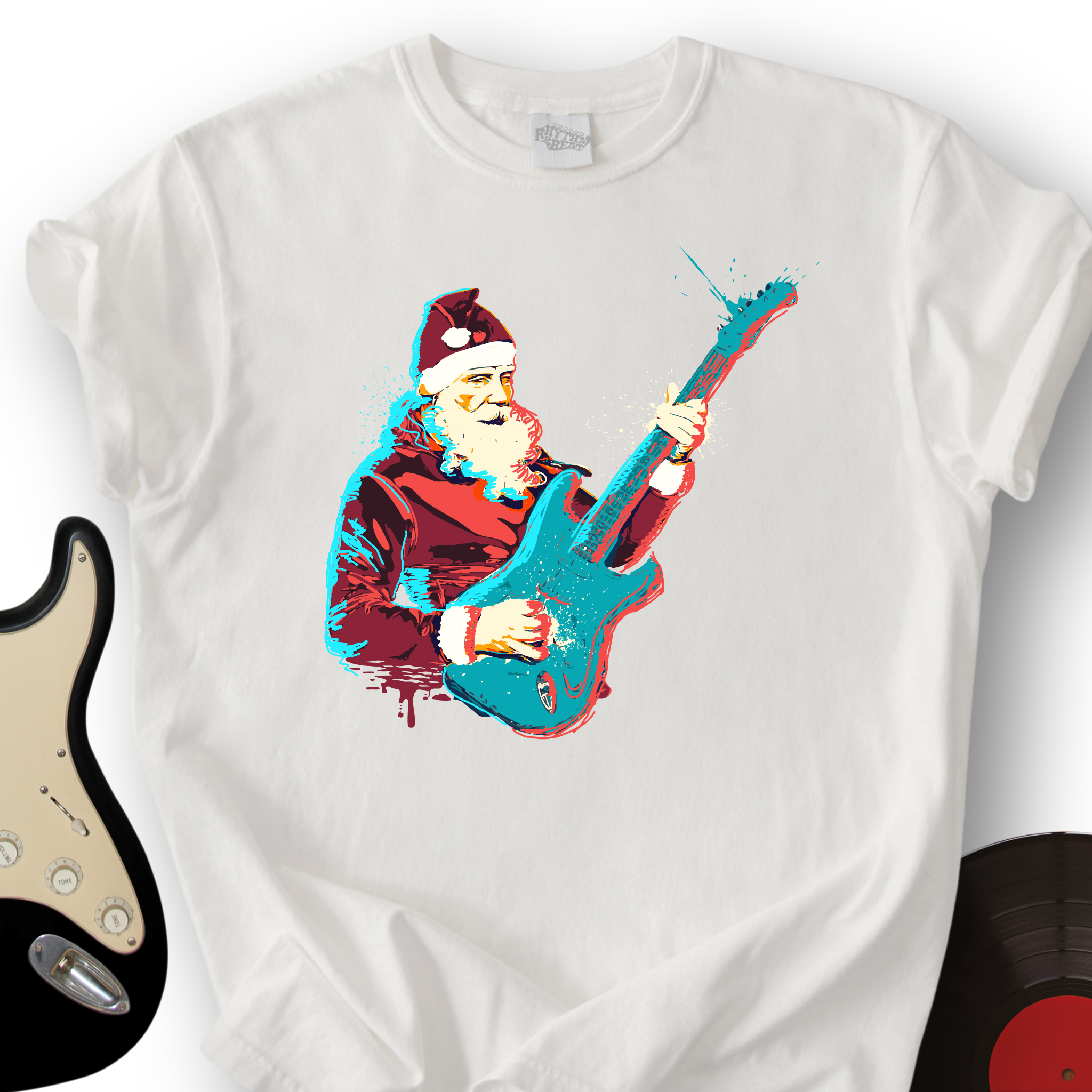 Guitar Santa T-Shirt
