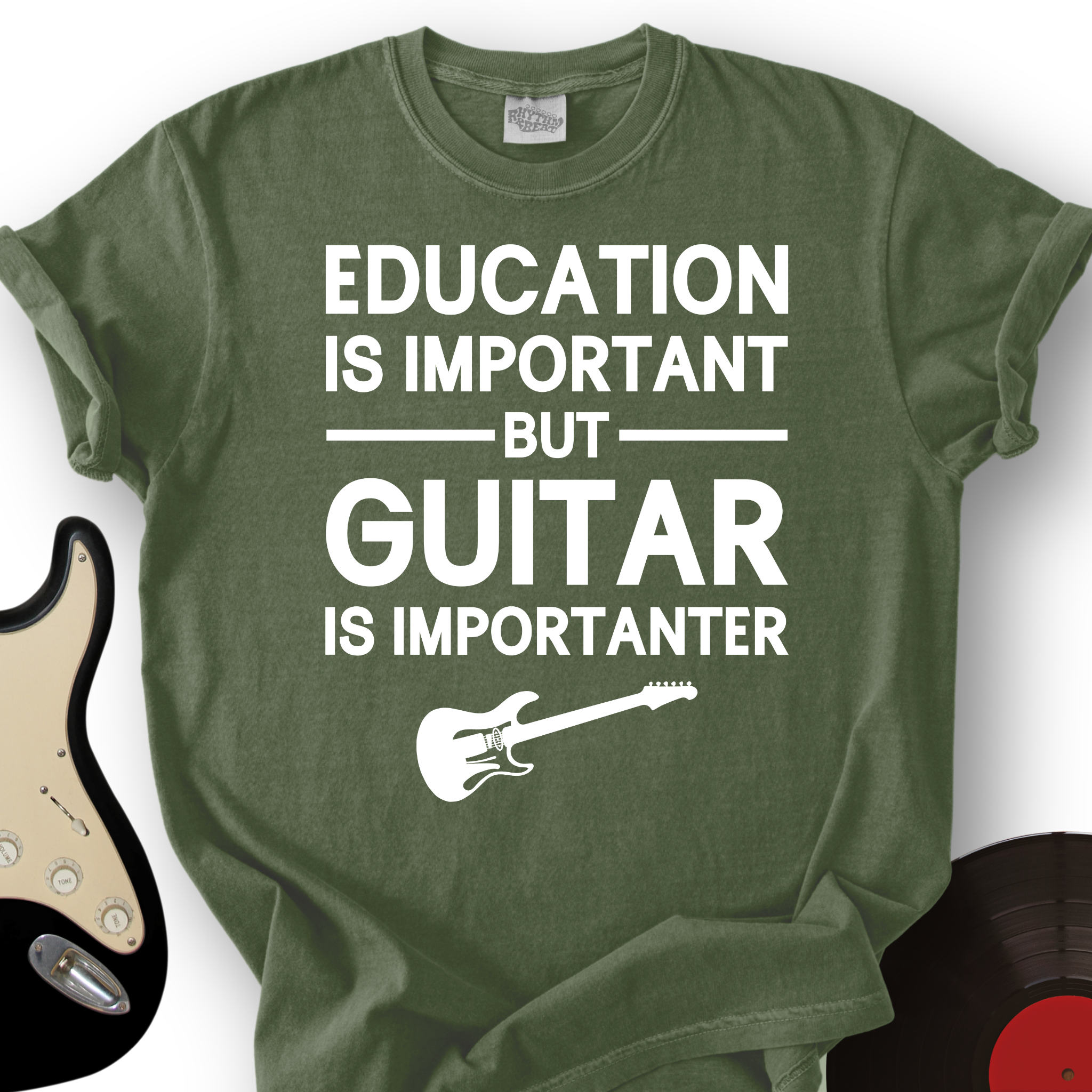 Education Is Important But Guitar Is Importanter T-Shirt