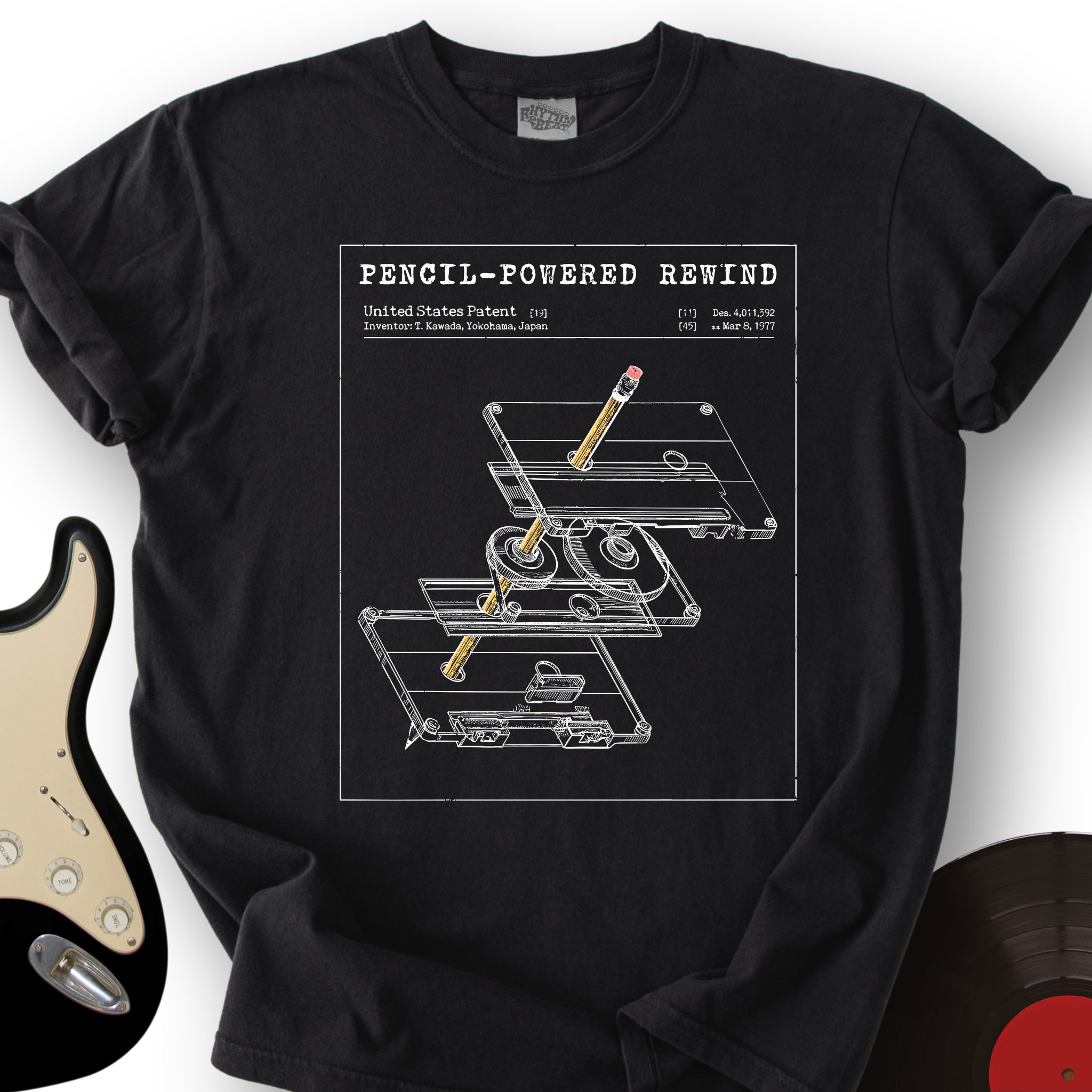 Cassette Rewind Diagram T-Shirt
