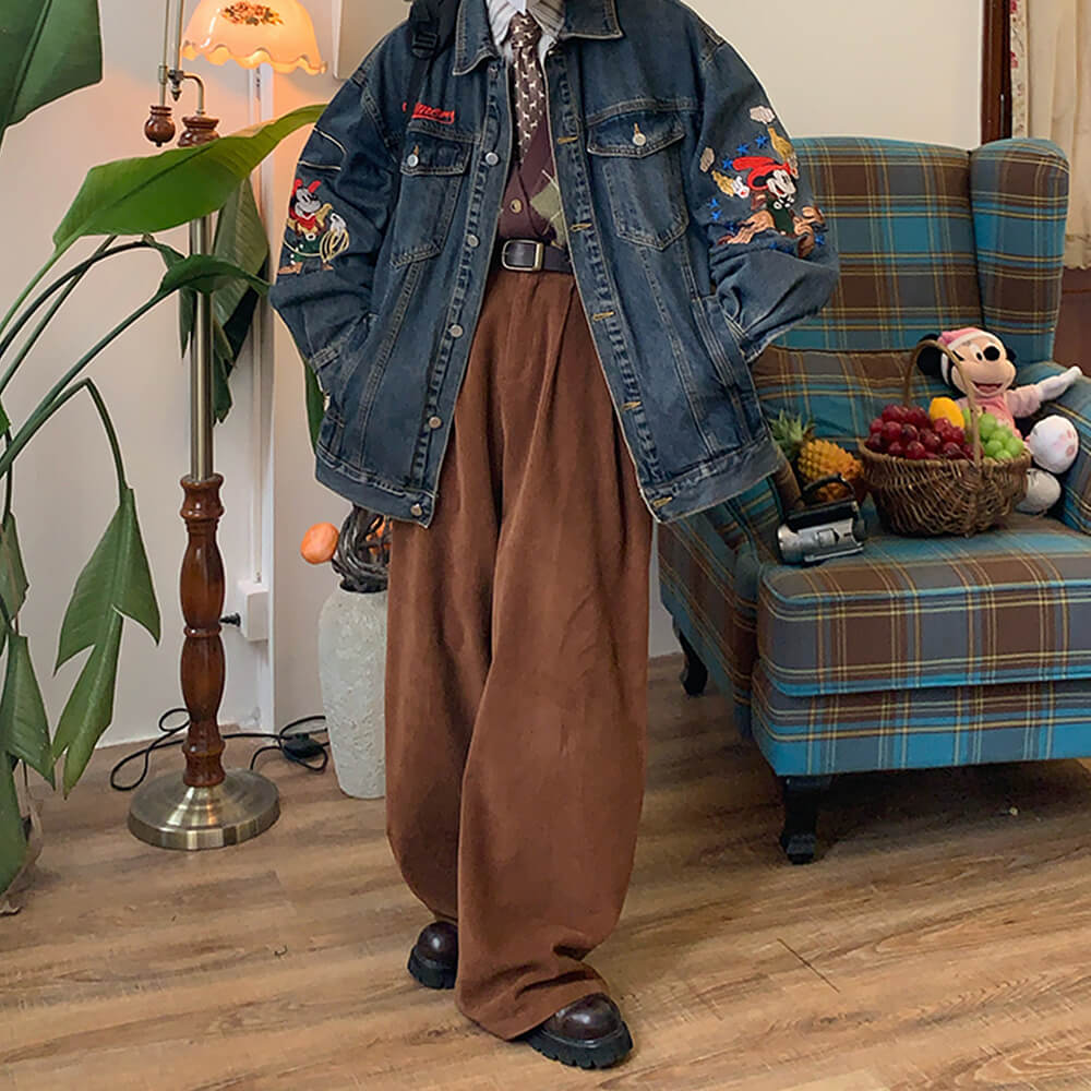 90's Kids Embroidery Denim Jacket