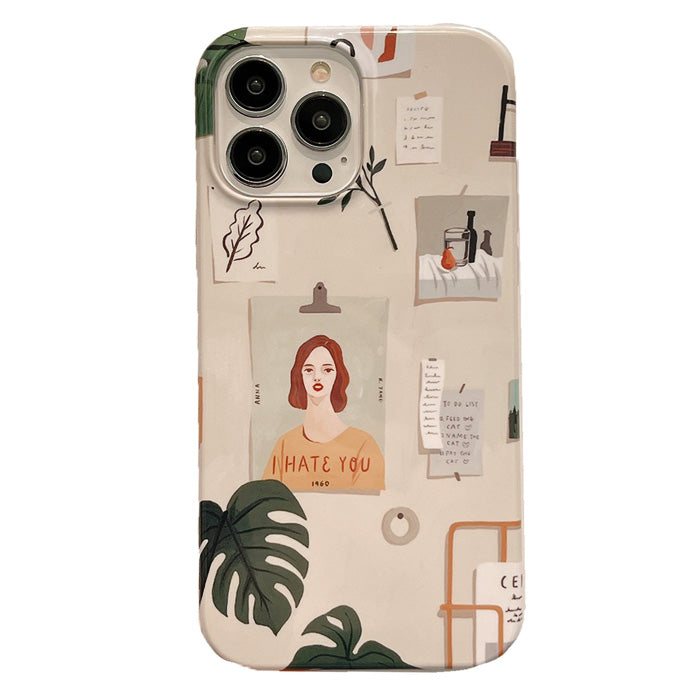 Artsy Aesthetic Girl iPhone Case