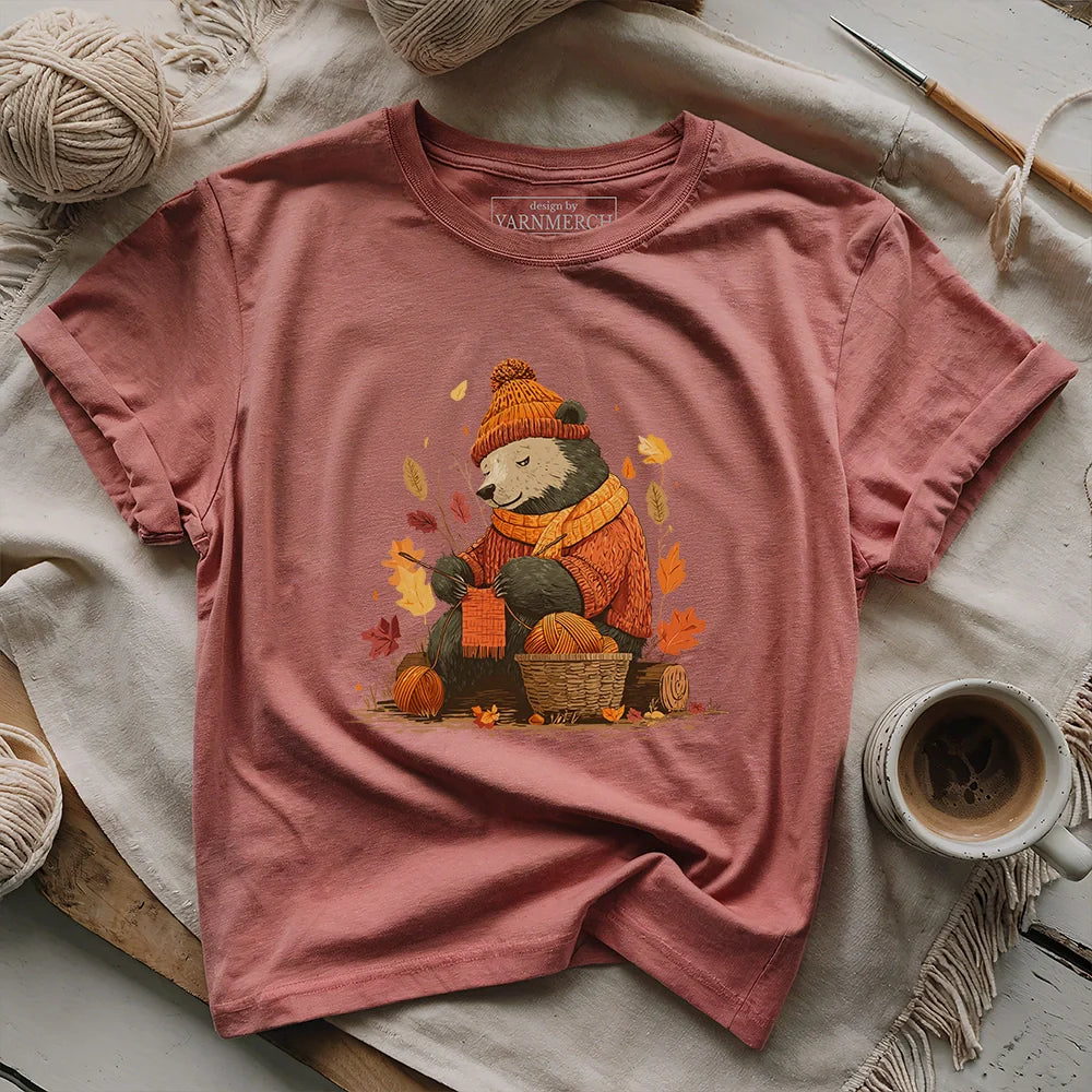 Bear Knitting T-shirt