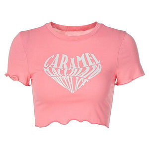 Caramel Macchiato Crop Top