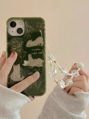 Cats & Flowers Phone Case