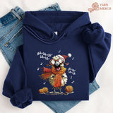 Fa-la-la Knitting Sheep Hoodie