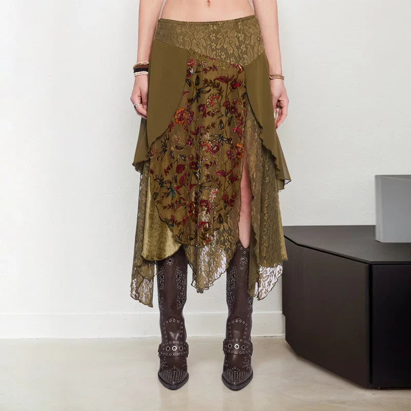 Fairycore Layered Midi Skirt