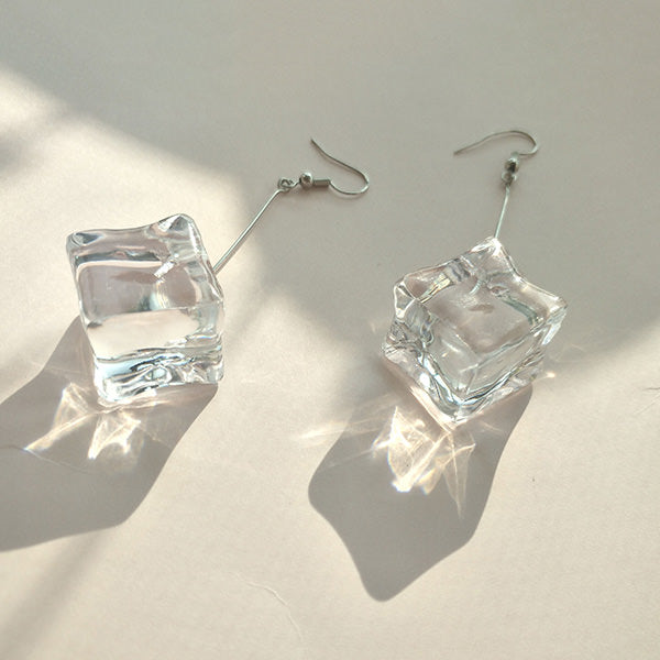 Ice Cube Drop Earrings