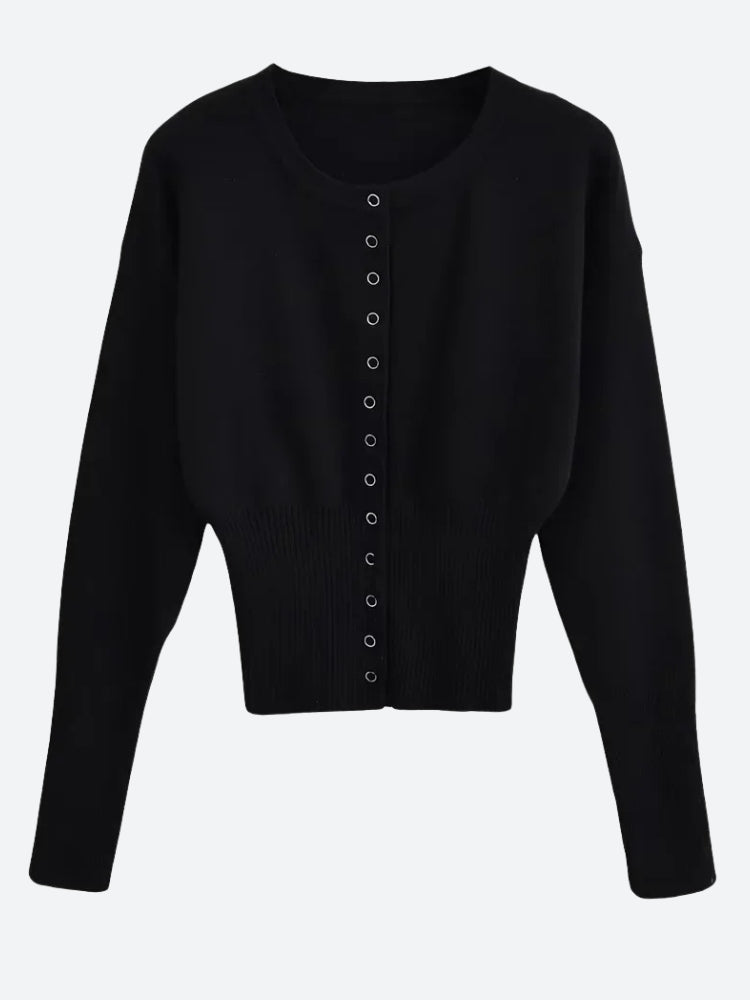 Ribbed Slim Fit Cardigan