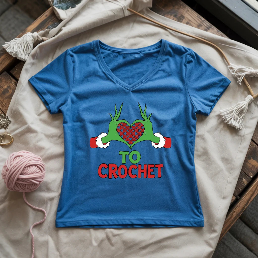 Yarnville Heart Lady V-neck