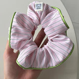Soft Girl Striped Scrunchies