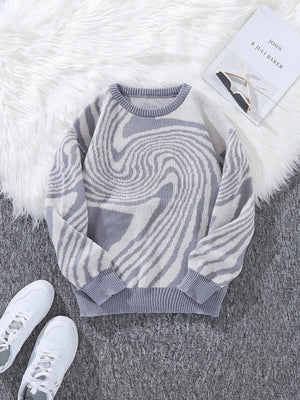 Spiral Pullover Sweater