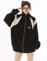 Turtleneck Zip-Up Cardigan