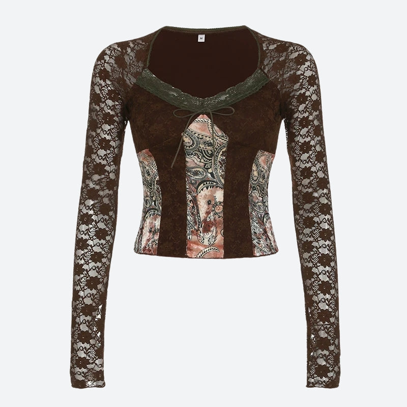 Vintage Bohemian Lace Top