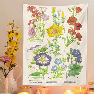 Vintage Flower Wall Tapestry 🌿