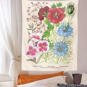 Vintage Flower Wall Tapestry 🌿