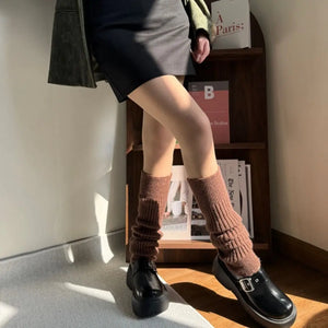 Y2K Ribbed Knit Leg Warmers
