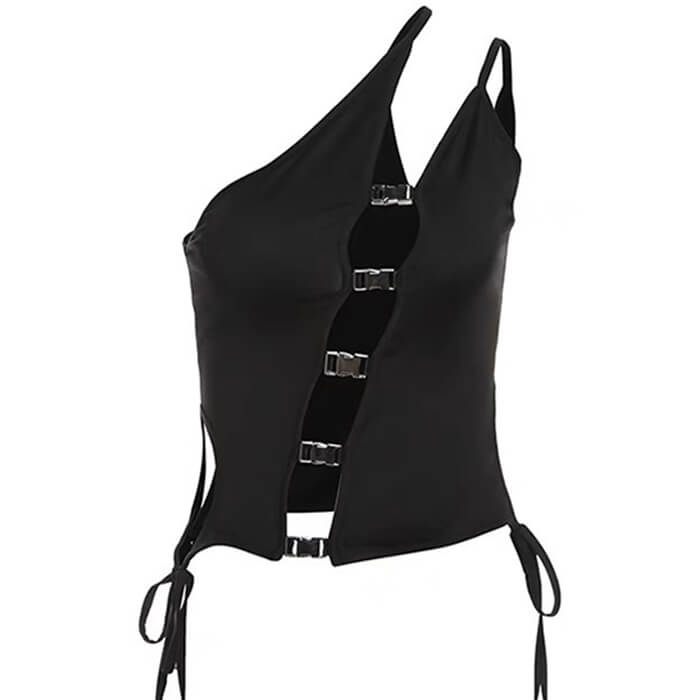 Dark Enigma Asymmetrical Split Top