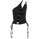 Dark Enigma Asymmetrical Split Top