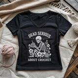 Serious About Crochet Lady V-neck