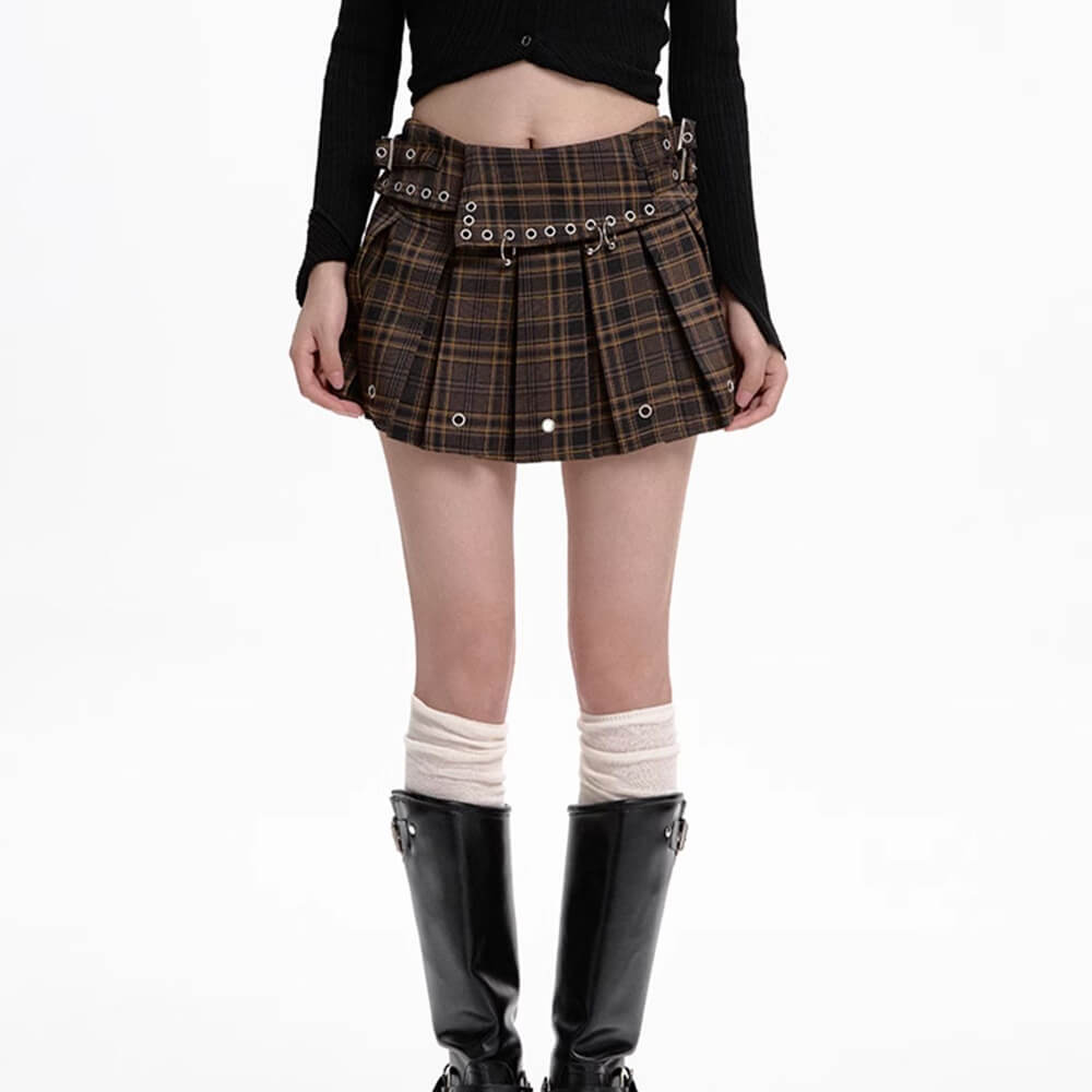 High School Crush Mini Skirt