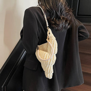 Conch Shell Knit Crochet Bag