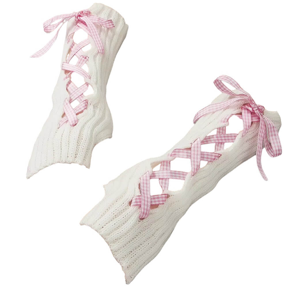 Coquette Ribbon Arm Warmers