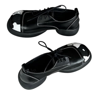 Cow Print Oxford Boots