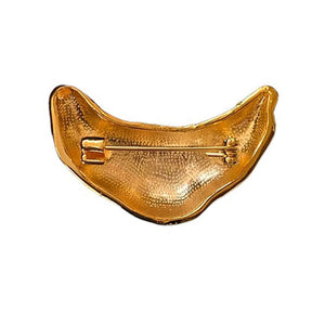 Croissant Brooch