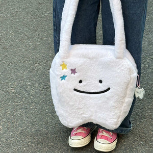 Cute Tooth Plush Tote