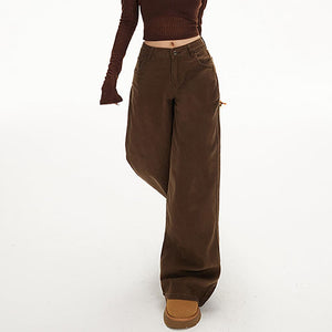 Downtown Girl Brown Baggy Pants