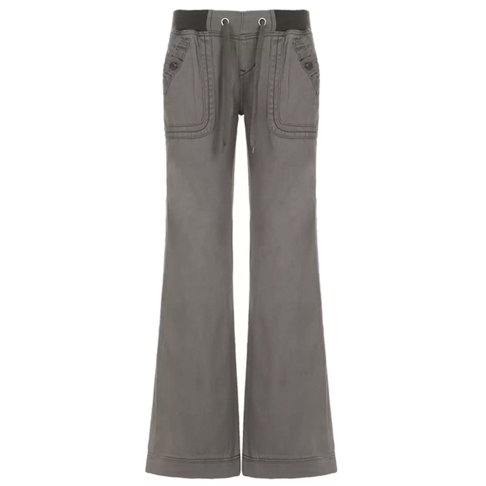 Downtown Girl Drawstring Denim Pants