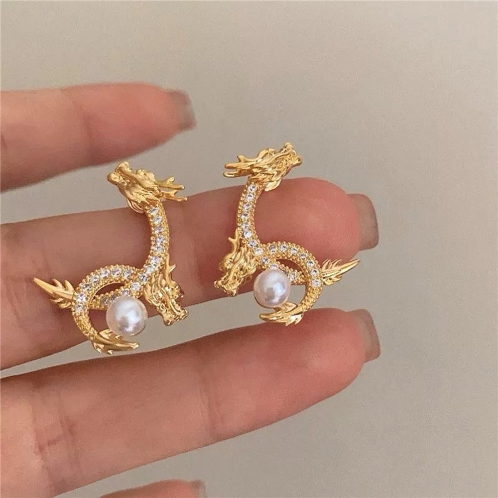 Dragon Pearl Earrings