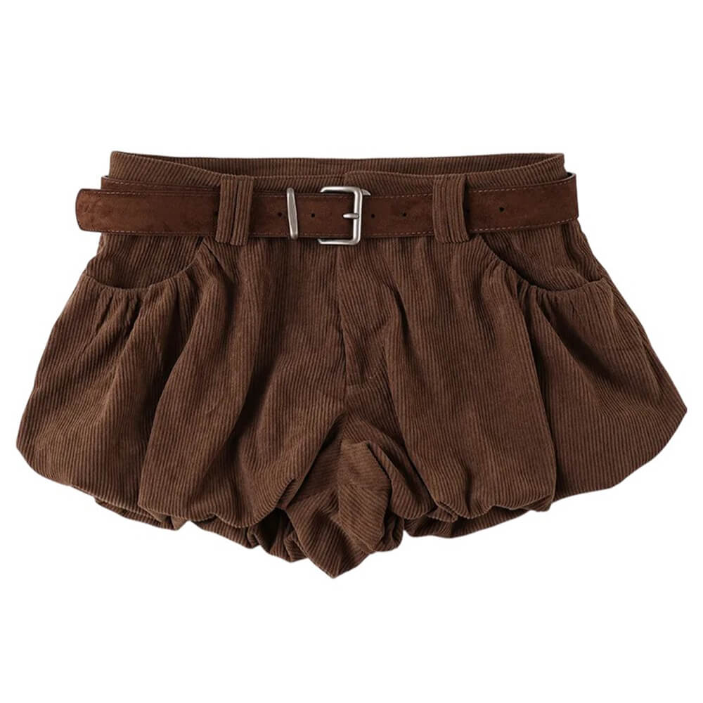 Espresso Days Corduroy Skirt
